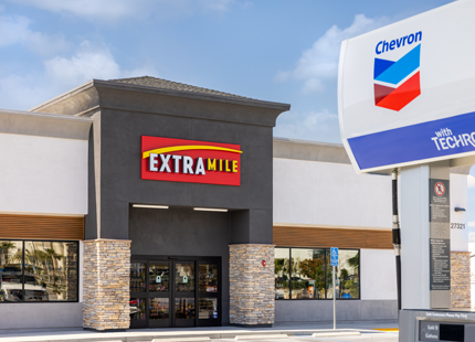 Chevron station with ExtraMile convenience store